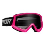 Masque cross thor combat sand rose fluo / noir - �cran transparent