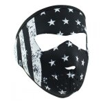 Masque zan headgear drapeau petit visage noir / blanc
