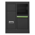Meuble � 3 tiroirs jbm 16493 avec poubelle et porte - rouleau de papier