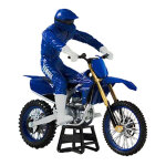 Moto miniature new ray yamaha yz450f avec pilote �chelle 1 / 12