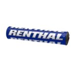 Mousse de guidon avec barre - renthal sx 240mm - bleu / blanc