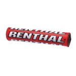 Mousse de guidon avec barre - renthal sx 240mm - rouge / blanc