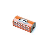 Mousse de guidon sans barre - renthal fatbar - orange / blanc