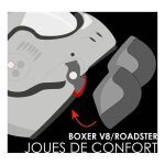 Mousses de joues roof pour casque ro5 boxer et roadster - 54 / 56