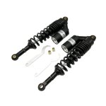 Paire d'amortisseurs � bonbonnes universels noirs brazoline 355mm