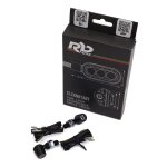 Paire de clignotant � led en aluminium noir rbmax piccolo