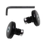 Paire d'embouts guidon vicma plat noir (diam inter. 14mm)