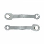 Paire de manivelles 130mm acier chrom�