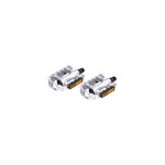 Paire de p�dales plates en alu et acier pour vtt 9 / 16