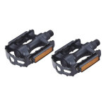 Paire de p�dales plates en plastique et acier pour vtt 9 / 16