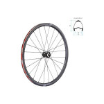 Paire de roues vision tc30 carbone disque centerlock tubeless ready - s