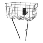 Panier v�lo basil robin en acier chrom� r�glable pour 26  - 28  (27l)