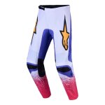 Pantalon cross alpinestars fluid drag light lilac / blue iris / gold - us - 2