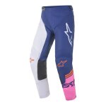 Pantalon cross alpinestars racer compass off blanc / navy / rose fluo - us