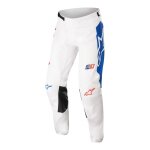 Pantalon cross alpinestars racer compass off blanc / rouge fluo / bleu - us