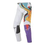 Pantalon cross alpinestars racer flagship off blanc / multicolore - us - 30