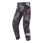 Pantalon cross alpinestars racer tactical gris camouflage / rouge fluo - Pantalon cross alpinestars racer tactical gris camouflage / rouge fluo -