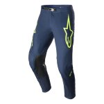 Pantalon cross alpinestars supertech bruin navy fonc� / jaune fluo - us -