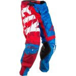 Pantalon cross enfant fly racing kinetic outlaw rouge / blanc / bleu - us - 1