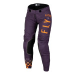 Pantalon cross femme fly racing lite violet fonc / blanc / corail fluo -