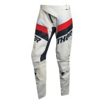 Pantalon cross femme thor pulse racer vintage blanc / midnight - 9 / 10