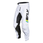 Pantalon cross fly racing kinetic prix blanc / noir / jaune fluo - us - 38