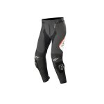 Pantalon cuir alpinestars missile v2 noir / blanc / rouge fluo - 44
