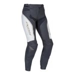 Pantalon cuir femme ixon trinity blanc / noir / or - xs