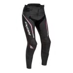 Pantalon cuir femme ixon trinity noir / blanc / fushia - xs