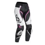 Pantalon cuir femme ixon vortex lady noir / blanc / fushia - xs
