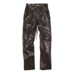 Pantalon cuir helstons corden marron - us - 28