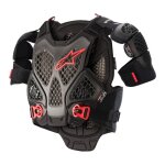 Pare - pierre alpinestars a - 6 chest protector noir / anthracite / rouge - m / l