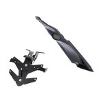 Passage de roue avec support de plaque bcd noir brillant yamaha mt - 07