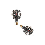 Pdales automatiques double face vtt look x - track race carbone titane