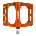 P�dales plates vtt / bmx switch freeride aluminium orange 9 / 16