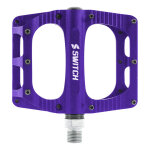 P�dales plates vtt / bmx switch freeride aluminium violet 9 / 16