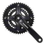 P�dalier vtt shimano fc - ty501 - 2 double plateaux 7 / 8 vitesses 46 - 30 17