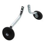 Petites roues stabilisatrices vlo en plastique noir (12  - 14 )
