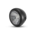 Phare brazoline type scrambler noir � 165 mm