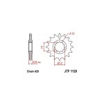 Pignon jt sprockets acier pas 420 10 dents - pour yamaha dt 50 r 97 - 06