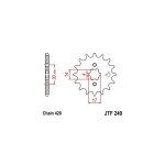 Pignon jt sprockets acier pas 420 13 dents - pour kawasaki klx 110 10 - Pignon jt sprockets acier pas 420 13 dents - pour kawasaki klx 110 10 -