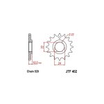 Pignon jt sprockets acier pas 520 15 dents - pour aprilia 125 tuareg 8 Pignon jt sprockets acier pas 520 15 dents - pour aprilia 125 tuareg 8