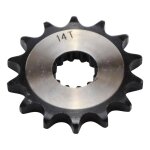 Pignon de sortie de bote doppler noir 428 14 dents moteur am6