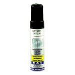 Pinceau retouche peinture noir profond mat acrylique ral 9005 motip 12