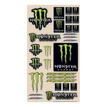 Planche 28 autocollants monster pro circuit noir / vert Planche 28 autocollants monster pro circuit noir / vert