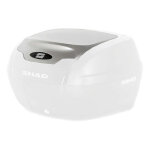 Plaque de couvercle de top case shad sh40 effet aluminium