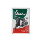 Plaque m�tallique vespa the italian classic (carte postale)