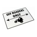 Plaque de parking off roaders only Plaque de parking off roaders only