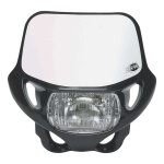 Plaque phare compl�te acerbis dhh certified noir - homologu�e ce