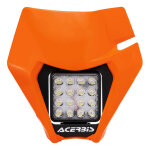 Plaque phare led compl�te acerbis vsl orange - ktm exc / excf 20 - 23